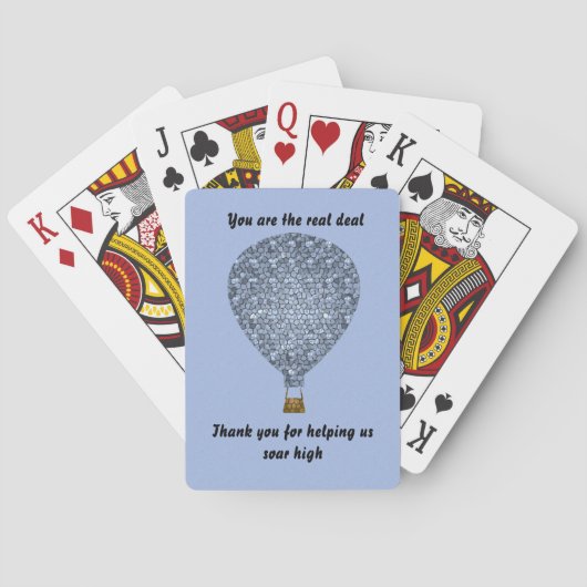 Je Bent de Echte Waarde Medewerker Waardering Verk Pokerkaarten (Achterkant)