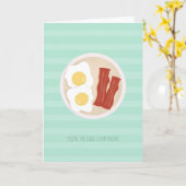 Je bent de eieren op mijn baconkaart kaart (Gele Bloem)