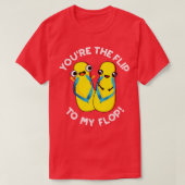 Je bent de flip naar mijn flop Schattigee slipper  T-shirt (Design voorkant)