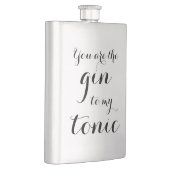 JE BENT DE GIN VOOR MIJN TONIC stalen drinkfles Flacon (Rechts)