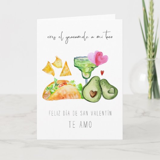 Je bent de guacamole voor mijn Taco | VALENTIJNS Feestdagen Kaart (Voorkant)