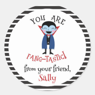 Je bent de Halloweenpartij van Fantastic Kind Ronde Sticker