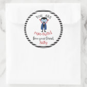 Je bent de Halloweenpartij van Fantastic Kind Ronde Sticker (Tas)