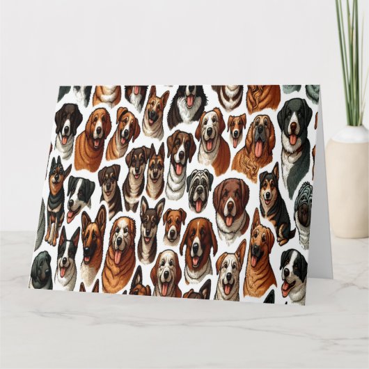 "Je bent de hond-weg beste" Volledig op maat Kaart (Voorkant)