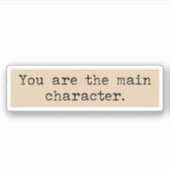 Je bent de hoofdpersoon Dark academia esthetic Sticker (Voorkant)