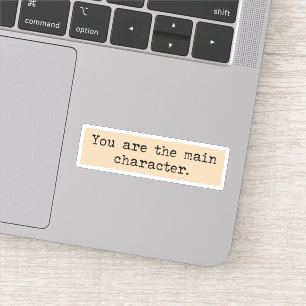 Je bent de hoofdpersoon Dark academia esthetic Sticker