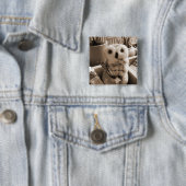 Je bent de inspiratie vierkante button 5,1 cm (In situ)