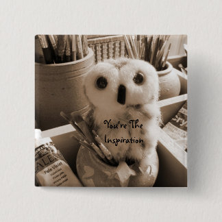 Je bent de inspiratie vierkante button 5,1 cm