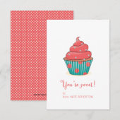 Je bent de Kaart van de Valentijnse Sweet Cupcake (Voorkant / Achterkant)