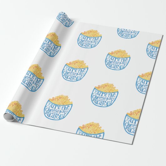 Je bent de kaas van mijn macaroni verpakkingspapie cadeaupapier (Uitgerold)