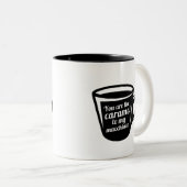 Je bent de karamel van mijn Macchiato grappige kof Tweekleurige Koffiemok (Voorkant rechts)