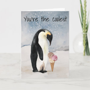 Je bent de koelste pinguïn Valentijnsdag Kaart