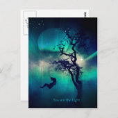 Je bent de lichtturquoise briefkaart (Voorkant / Achterkant)