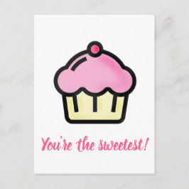 Je bent de liefste! Cupcake-Valentijnsdag Feestdagenkaart