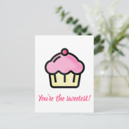 Je bent de liefste! Cupcake-Valentijnsdag Feestdagenkaart