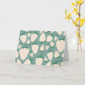 Je bent de liefste Exotic White Strawberries Kaart (Gele Bloem)