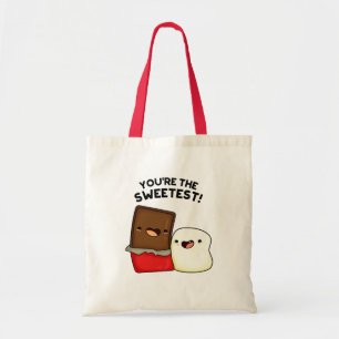 Je bent de liefste grappige snackwoordspeling tote bag