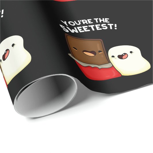 Je bent de liefste grappigste snack Pun Dark BG Cadeaupapier (Rol Hoek)