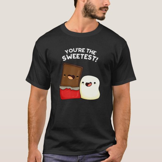 Je bent de liefste grappigste snack Pun Dark BG T-shirt (Voorkant)