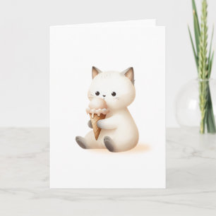 Je bent de liefste kitten met Ice Cream Cone Kaart