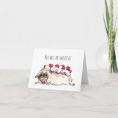 Je bent de liefste pug bedankkaart kaart (Voorkant)