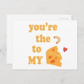 Je bent de mac van mijn kaas - Fun romantic quote Briefkaart (Voorkant / Achterkant)