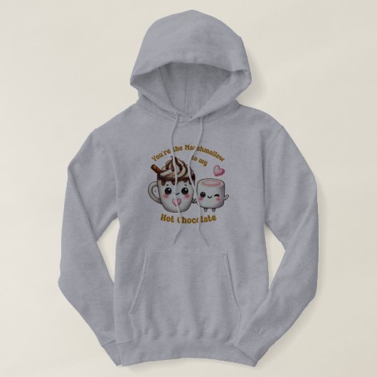 Je bent de marshmallow naar mijn hart - Schattigee Hoodie (Design voorkant)