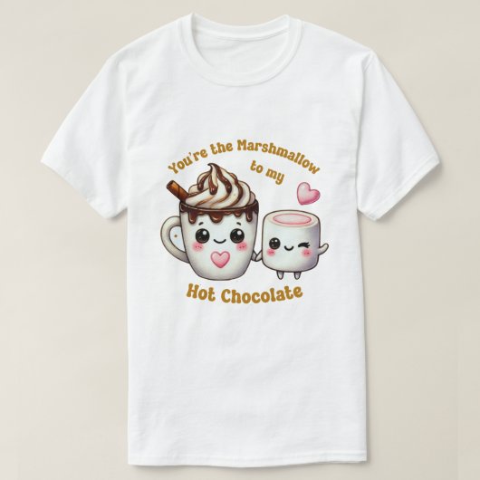 Je bent de marshmallow naar mijn hart - Schattigee T-shirt (Design voorkant)