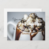 Je bent de Marshmallows voor mijn cacao Briefkaart (Voorkant / Achterkant)