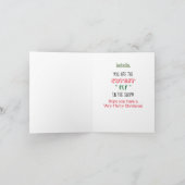 Je bent de meest gekke Elf in de winkel Feestdagen Kaart (Binnen)