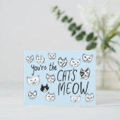 JE BENT DE MEOW Kittens VAN DE KAT. Briefkaart (Staand voorkant)