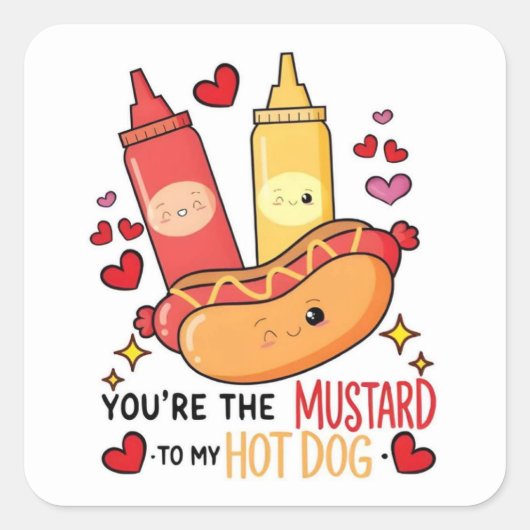 Je Bent De Mosterd Voor Mijn Hond Liefde Sticker (Voorkant)