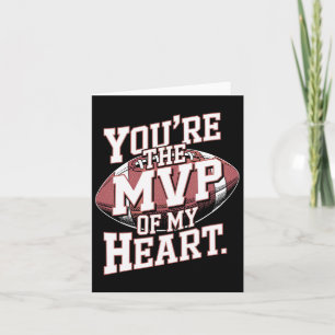 Je bent de MVP van mijn hart Football sport Valent Kaart