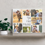 Je bent de One 7 Photo Collage Gray Marble Canvas Afdruk<br><div class="desc">Afbeelding verpakt canvas dat u kunt personaliseren met 7 van uw favoriete foto's. De sjabloon is opstelling klaar voor u om uw foto's toe te voegen, die met de klok mee van de bovenkant links werken. Uw foto's worden geplaatst tegen een stijlvolle waterverf marmer in grijs en wit, die aan...</div>