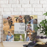 Je bent de One 7 Photo Collage Gray Marble Imitatie Canvas Print<br><div class="desc">Moderne foto collage faux canvas dat je kunt personaliseren met 7 van je favoriete foto's. De sjabloon is opstelling klaar voor u om uw foto's toe te voegen, die met de klok mee van de bovenkant links werken. Uw foto's worden geplaatst tegen een stijlvolle waterverf marmer in grijs en wit....</div>