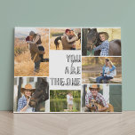 Je bent de One 7 Photo Collage White Imitatie Canvas Print<br><div class="desc">Stijlvol fotocollage faux canvas dat u met 7 van uw favoriete foto's kunt personaliseren. Dit zwarte en witte ontwerp wordt geletterd met de woorden "U bent Één"in moderne overmaatse druk en casual manuscripttypografie. Het fotomalplaatje is opstelling klaar voor u om uw afbeeldingen toe te voegen, die met de klok mee...</div>