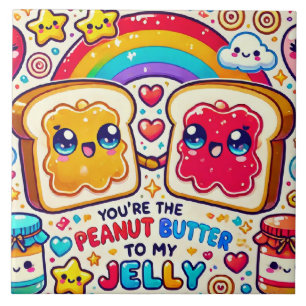 Je bent de pindakaas voor mijn Jelly. Tegeltje