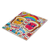 Je bent de pindakaas voor mijn Jelly. Tegeltje (Zijkant)