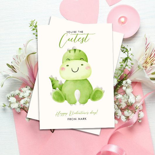 Je bent de Schattigee dinosaurus Valentijnsdag Feestdagenkaart