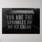 Je bent de sproeiers op mijn ijs poster (Voorkant)