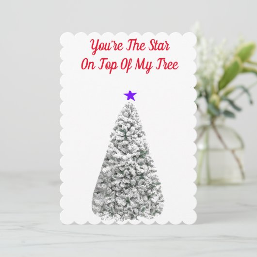 Je bent de Star Christmas-Kaart Kaart (Staand voorkant)