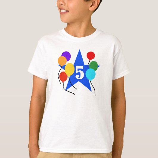 Je bent de ster 5th Birthday T-shirt (Voorkant)