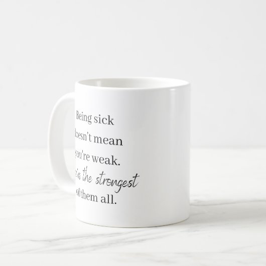 Je bent de sterkste van hen, alle Mok (Voorkant links)