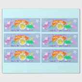 Je bent de Super Geweldige Cartoon Dinosauriërs va Cadeaupapier (Vlak)