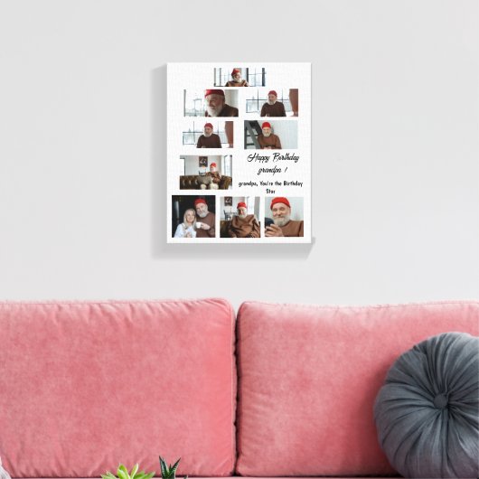 Je bent de verjaardagslegende canvas afdruk (Insitu (Woonkamer))