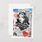 Je bent de vrouw die iedereen graag had. advieskaart (Voorkant / Achterkant)