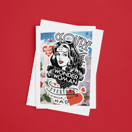 Je bent de vrouw die iedereen graag had. kaart