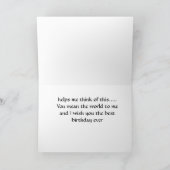 JE BENT DE WERELD VOOR MIJ KAART (Binnen)