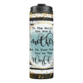 Je bent de wereldmoeder speciaal thermosbeker (Voorkant)