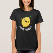 Je bent de Zest Funny Lemon Pun Dark BG T-shirt (Voorkant)